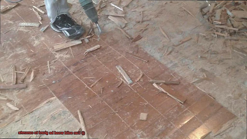 Can solid wood be glued to concrete? Glue Things