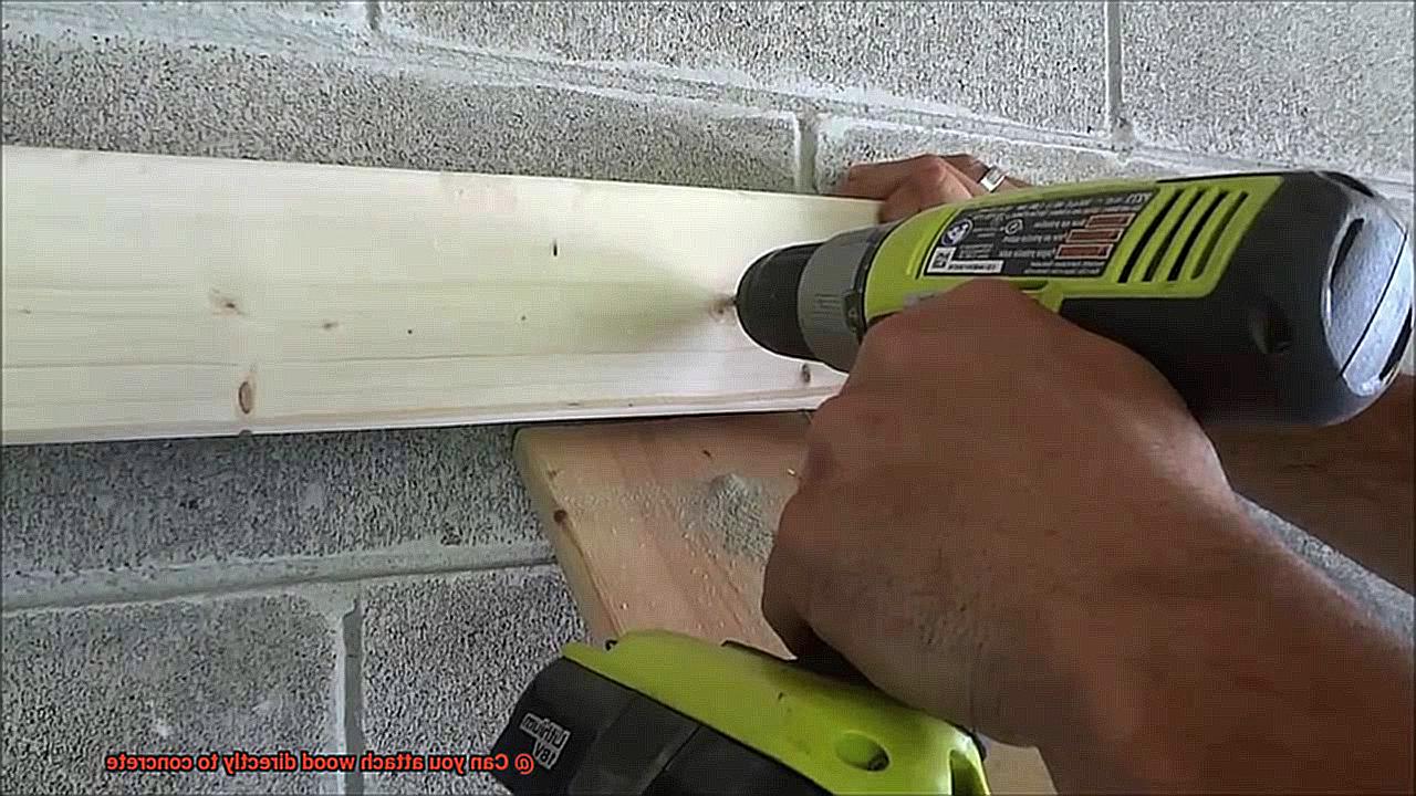 Can you attach wood directly to concrete-3