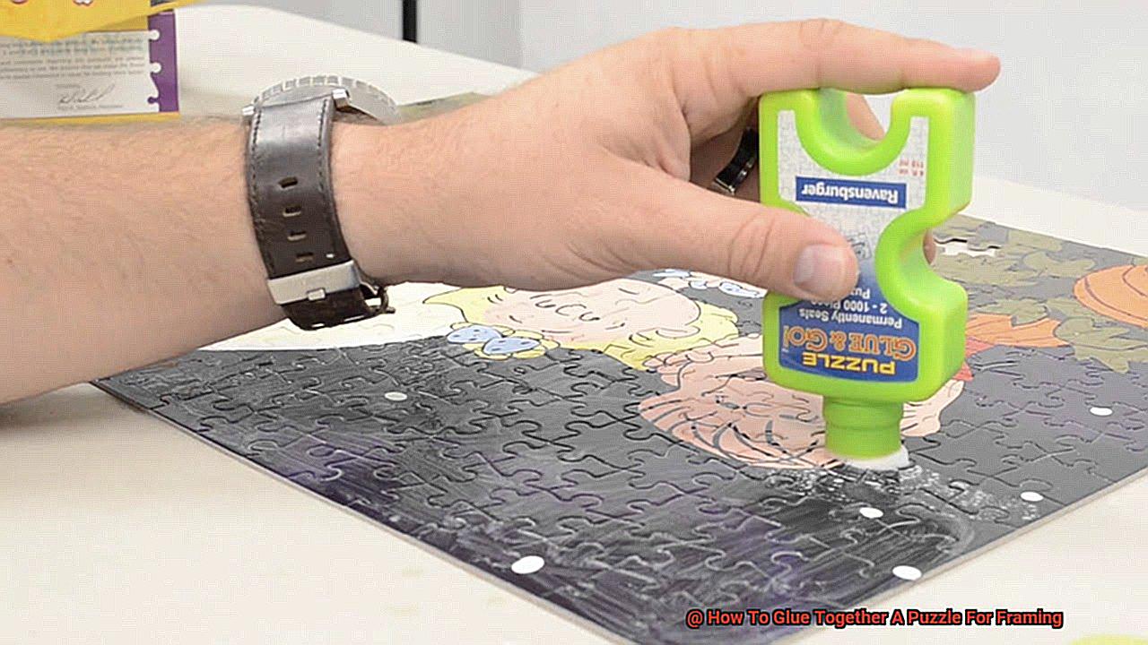 How To Glue Together A Puzzle For Framing-4
