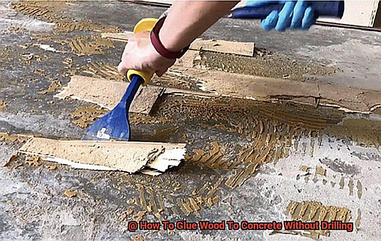 How To Glue Wood To Concrete Without Drilling-4