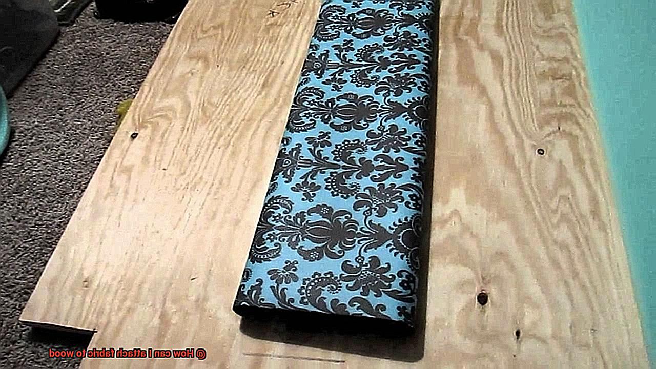 How can I attach fabric to wood-4