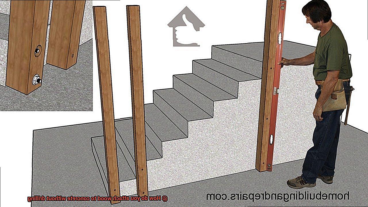How do you attach wood to concrete without drilling-2