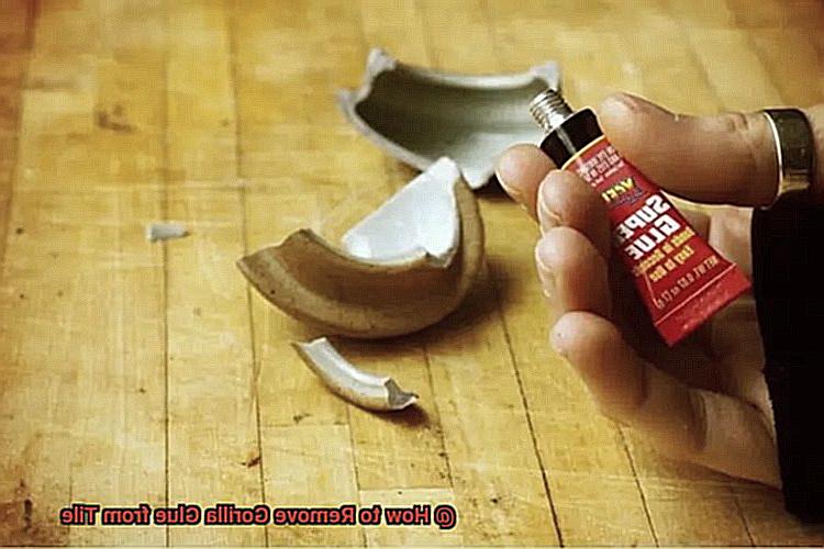 How to Remove Gorilla Glue from Tile-5