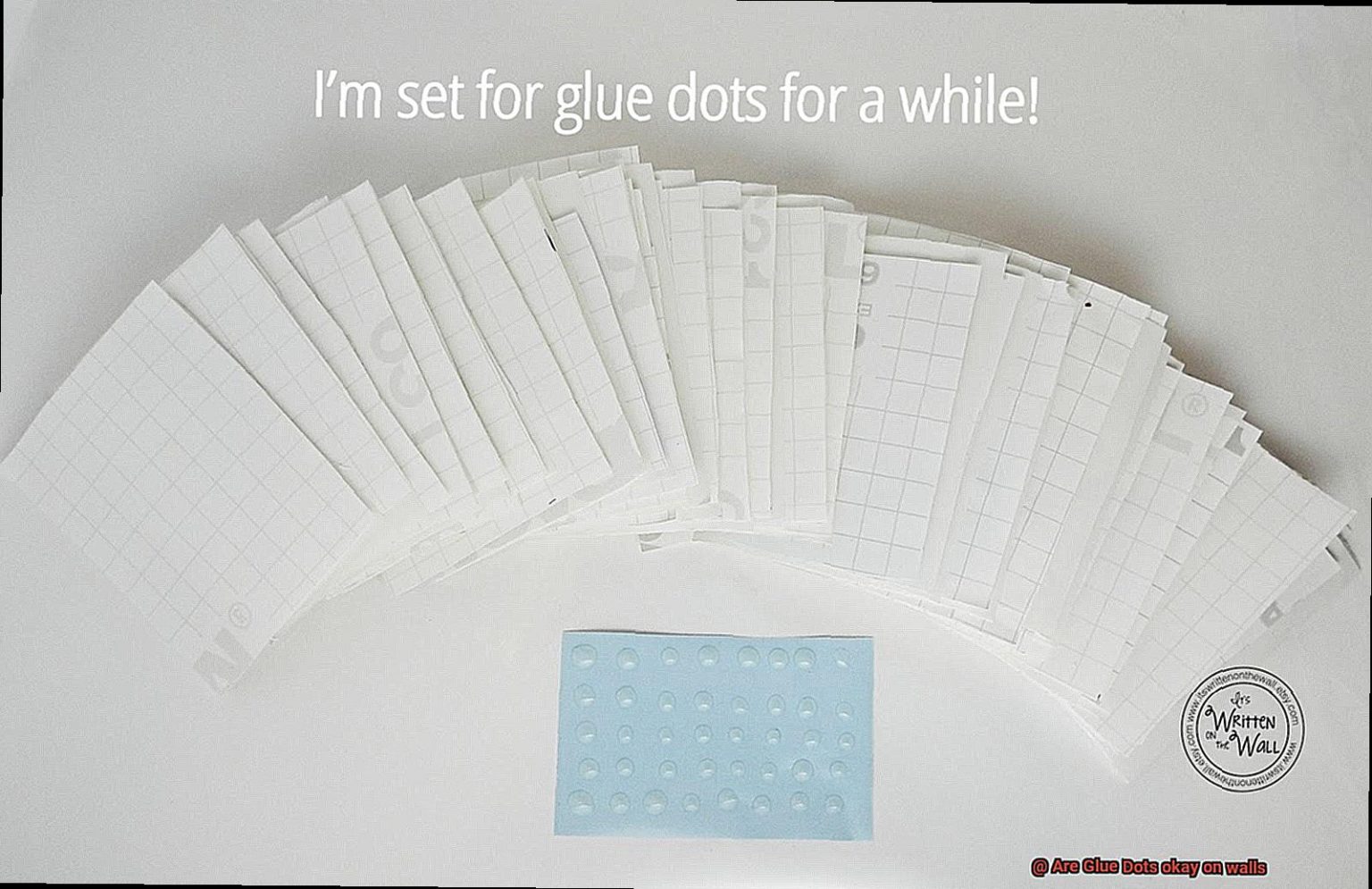 Are Glue Dots okay on walls? Glue Things