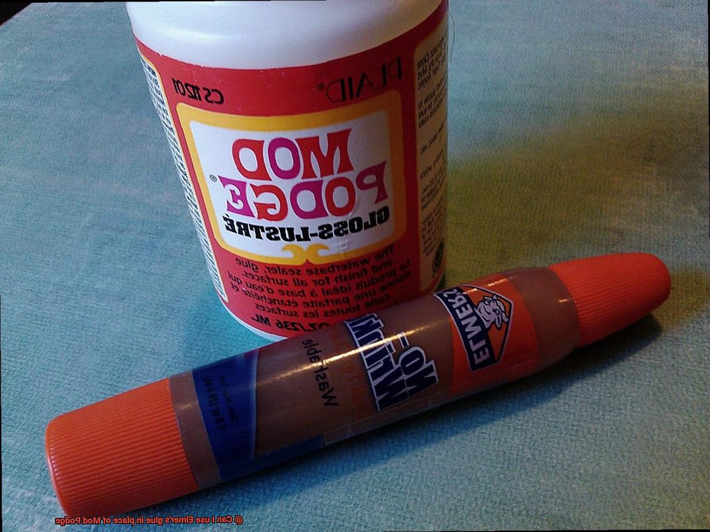 Can I use Elmer’s glue in place of Mod Podge? Glue Things