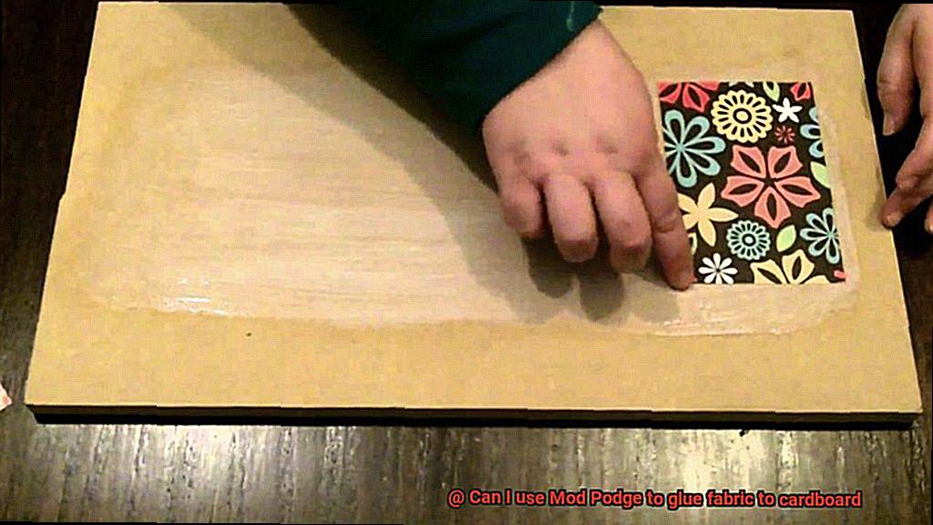 Can I use Mod Podge to glue fabric to cardboard-8