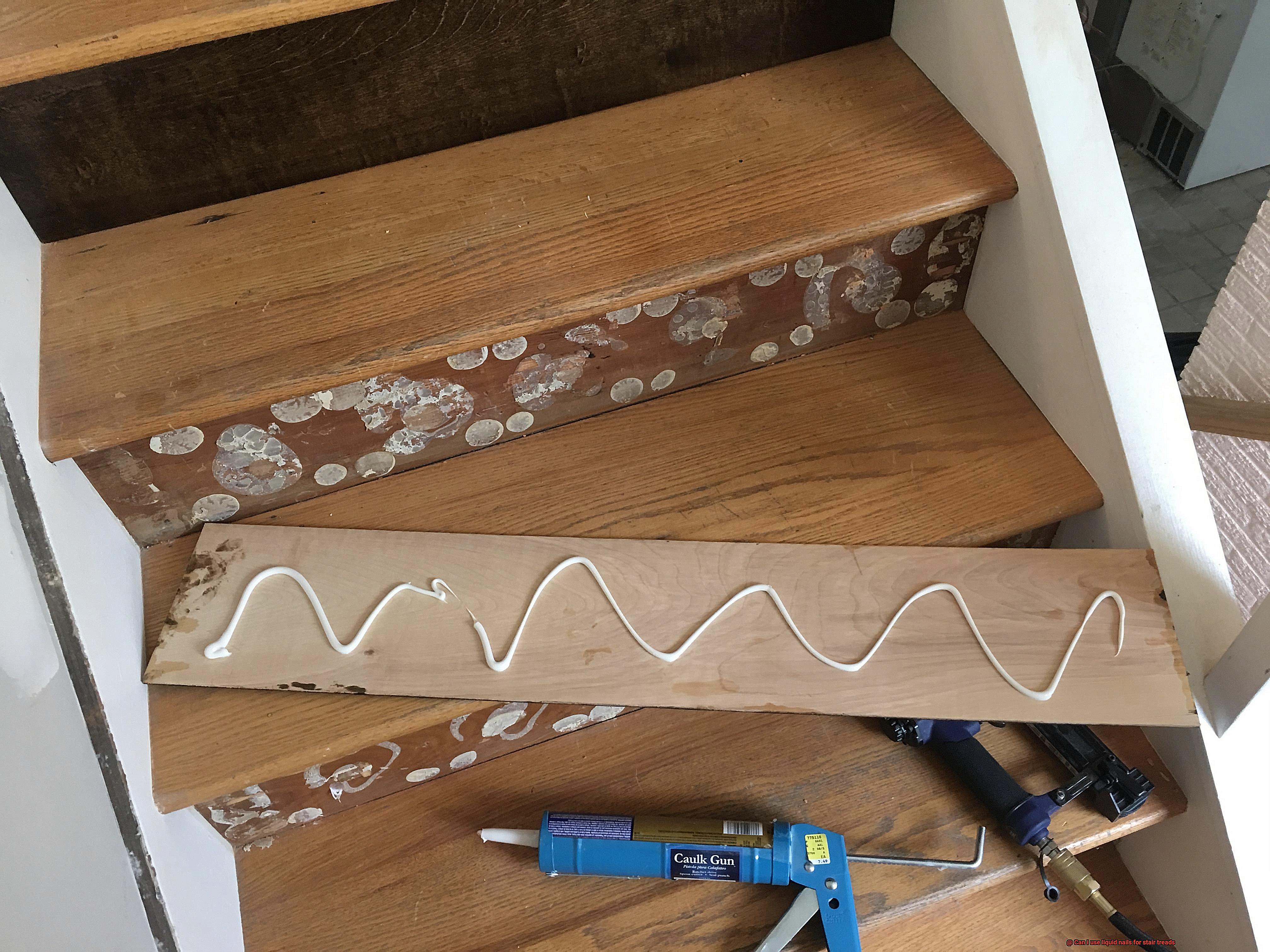 Can I use liquid nails for stair treads-7