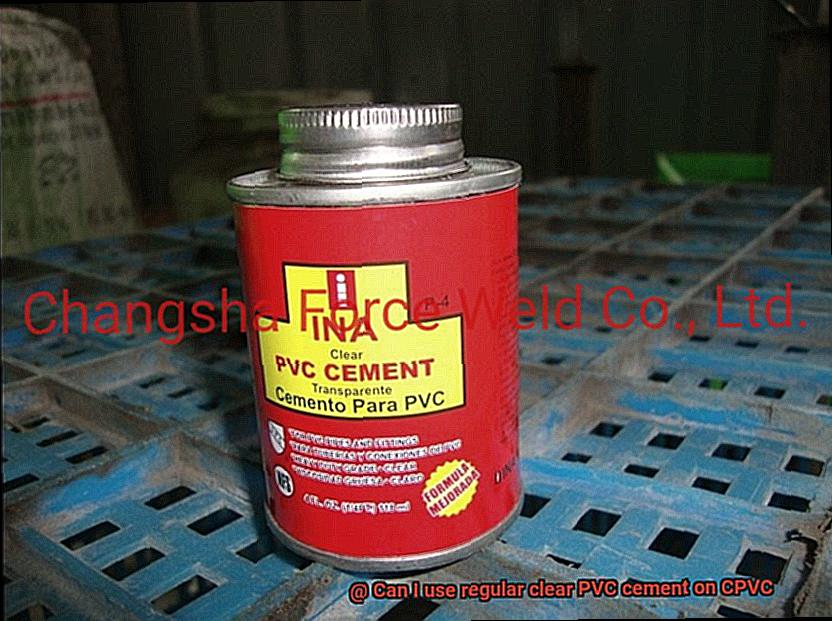 Can I use regular clear PVC cement on CPVC-3