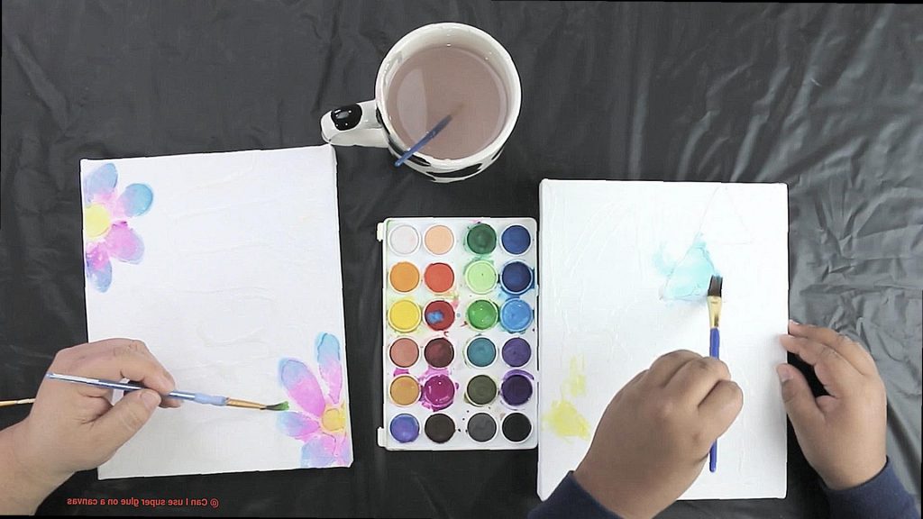 Can I use super glue on a canvas? Glue Things