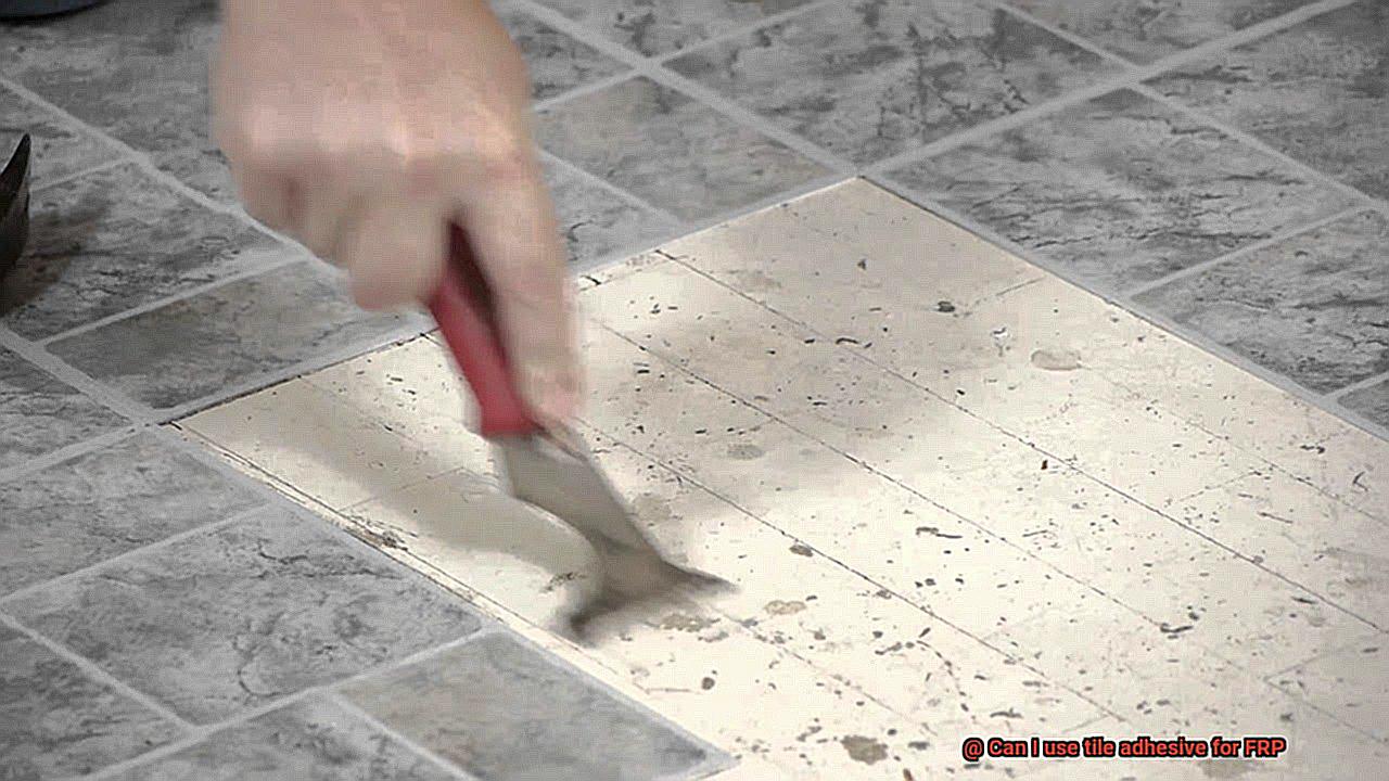 Can I use tile adhesive for FRP-10
