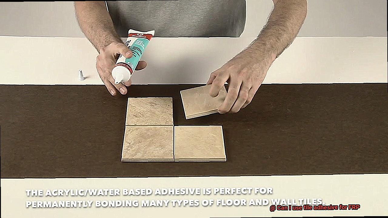 Can I use tile adhesive for FRP-3