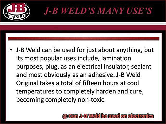 Can J-B Weld be used on electronics-2