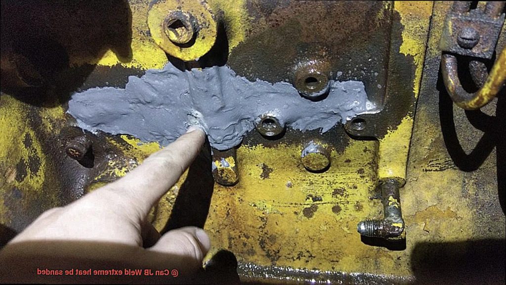 Can JB Weld extreme heat be sanded? Glue Things