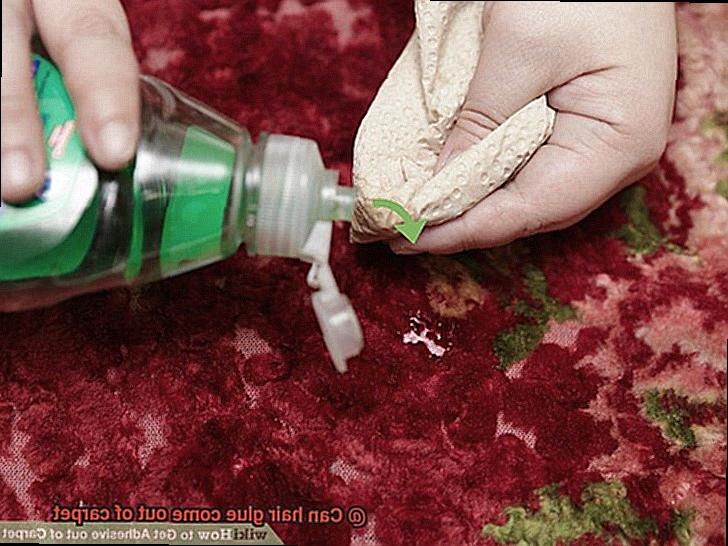 Can hair glue come out of carpet-4