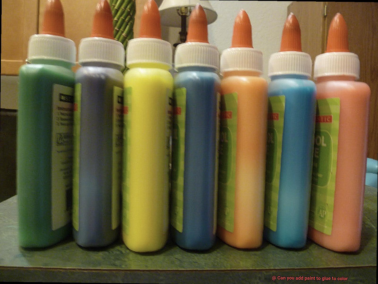 Can you add paint to glue to color-3