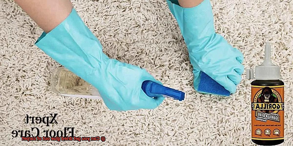 Can you get dried glue out of carpet-2