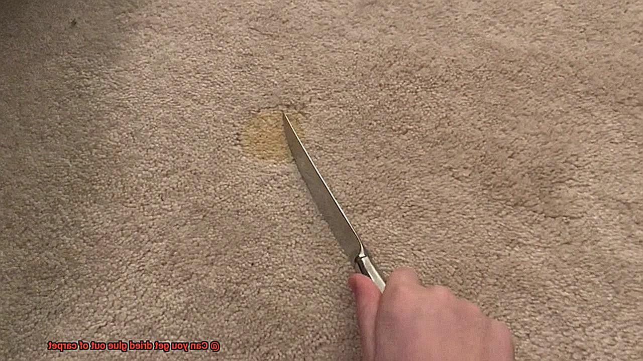 Can you get dried glue out of carpet-4