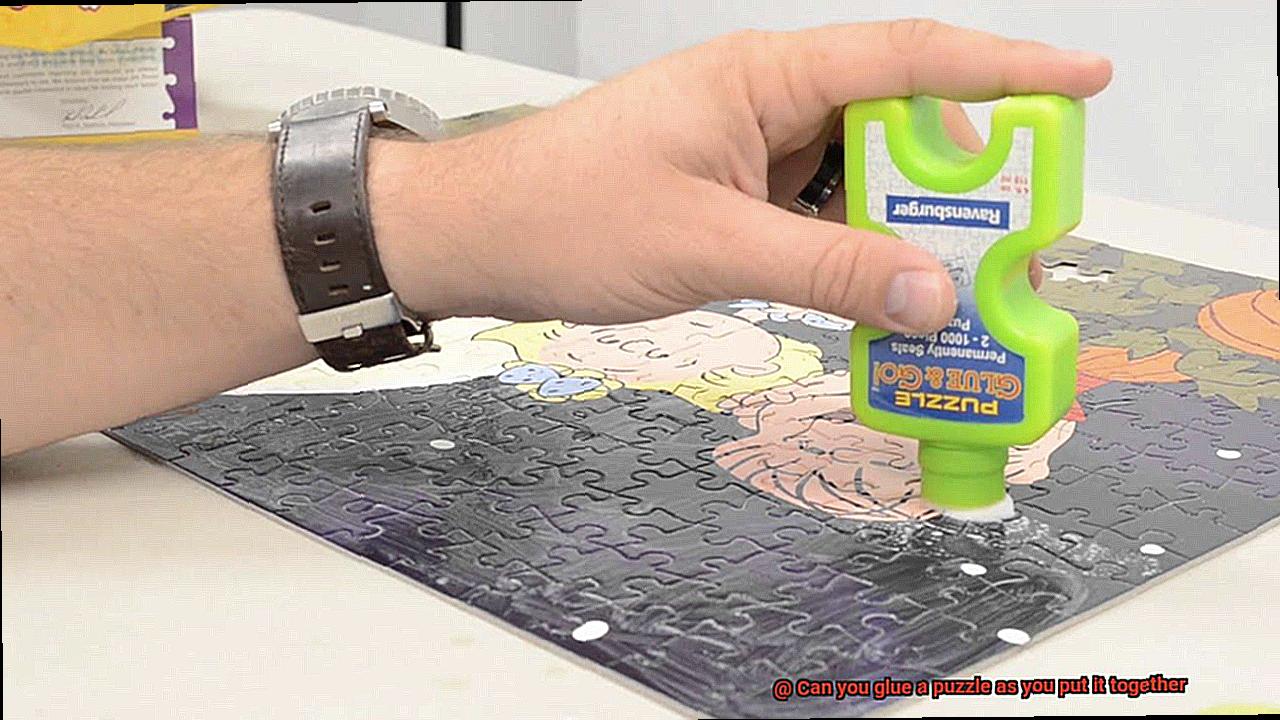 Can you glue a puzzle as you put it together-9