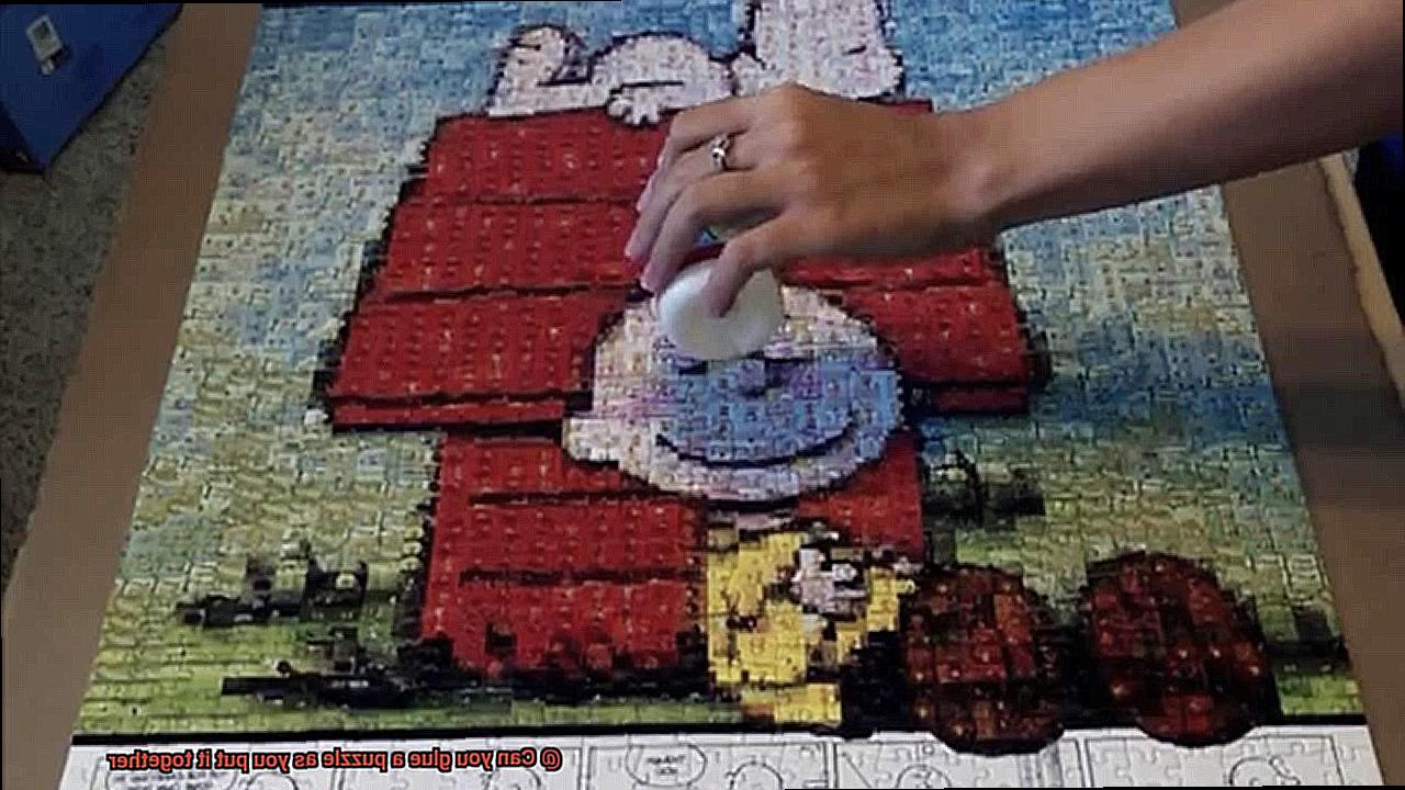 Can you glue a puzzle as you put it together-10