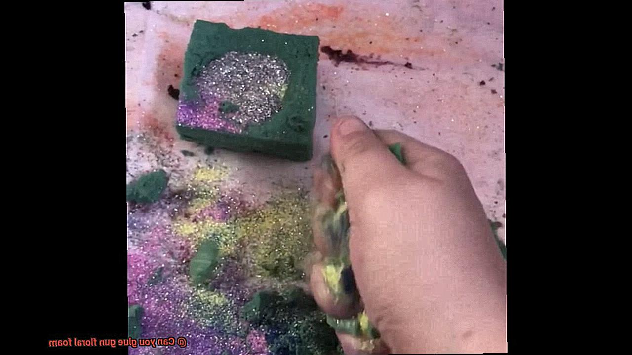 Can you glue gun floral foam-2