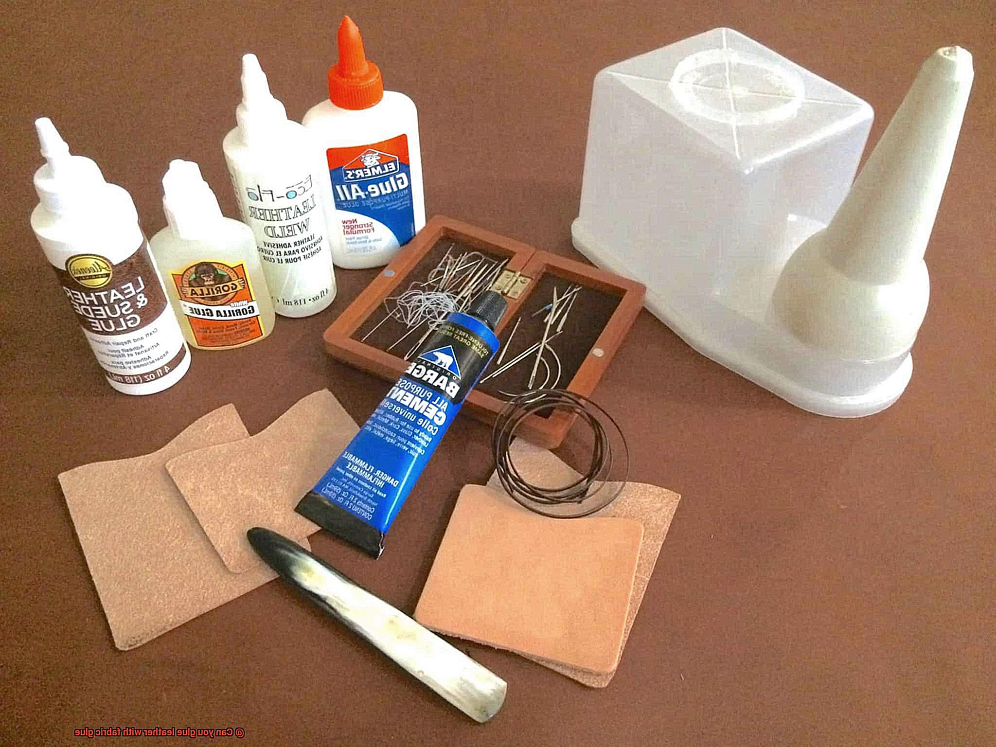 Can you glue leather with fabric glue-6