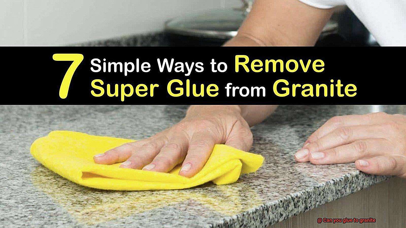 Can you glue to granite-4