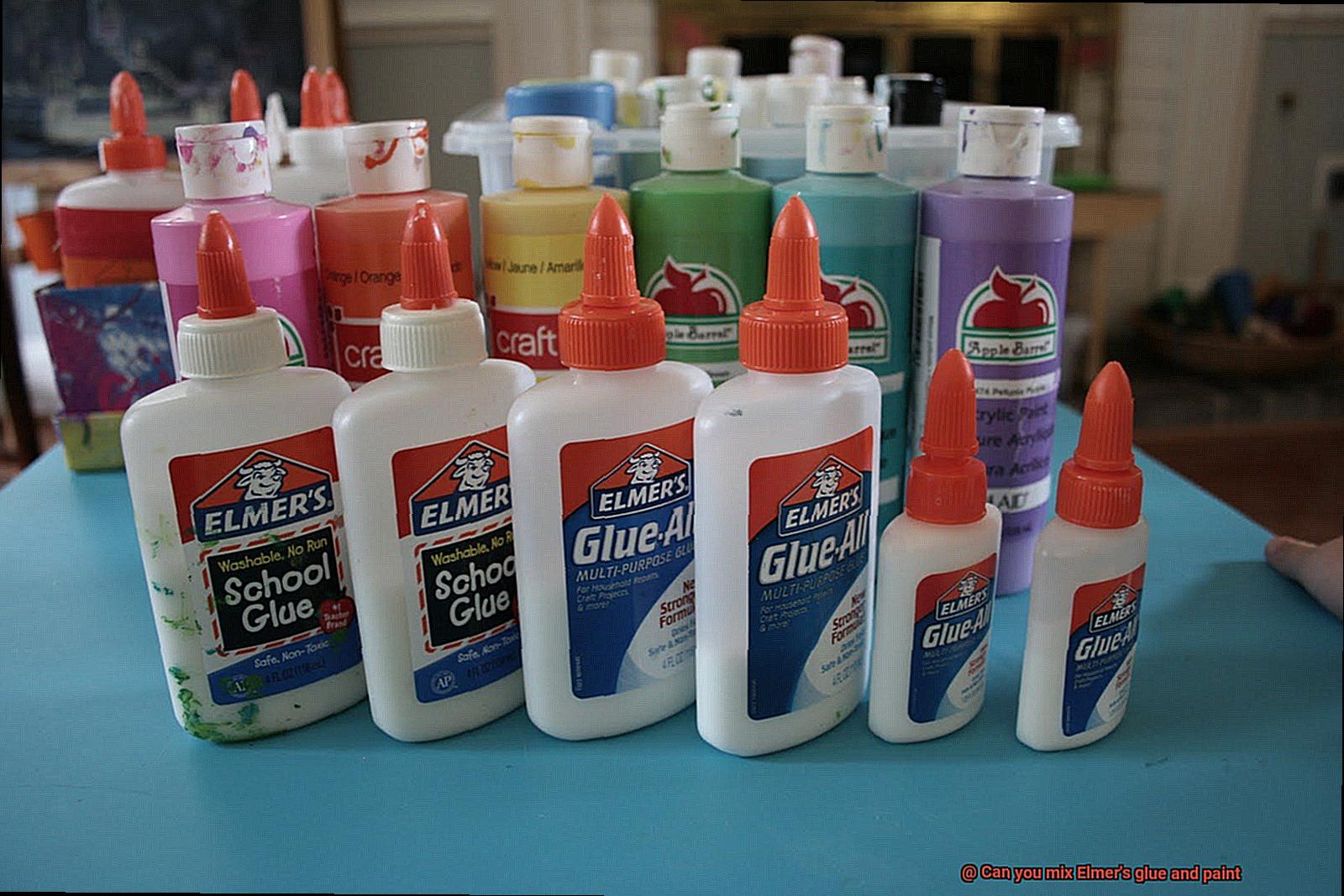 Can you mix Elmer's glue and paint-2