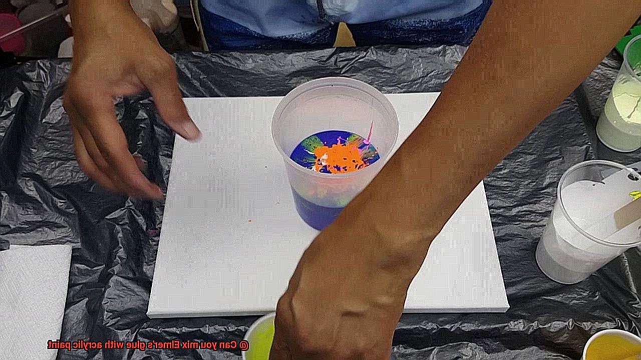 Can you mix Elmer's glue with acrylic paint-4