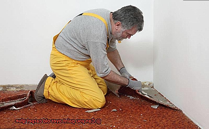 Can you paint over old carpet glue-4