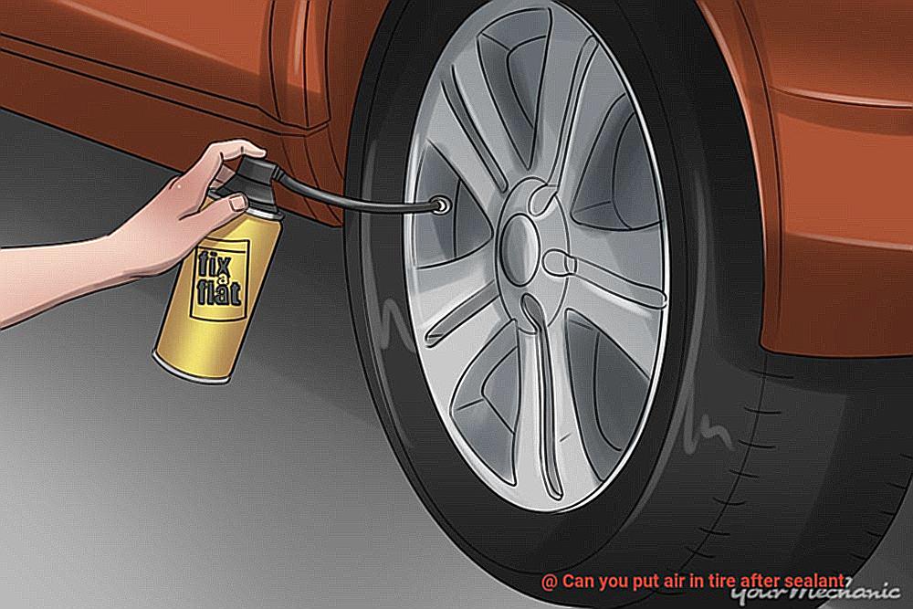 Can you put air in tire after sealant-8