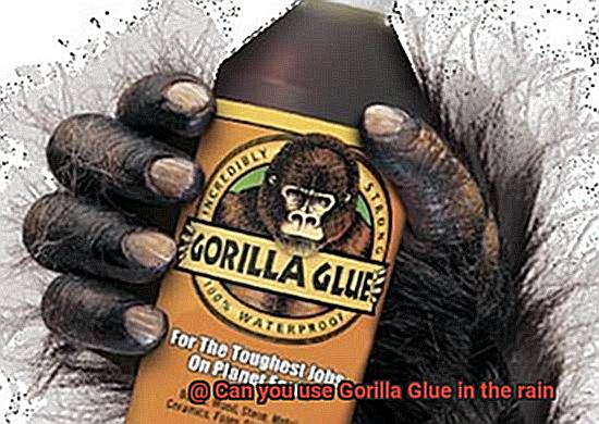 Can you use Gorilla Glue in the rain-3