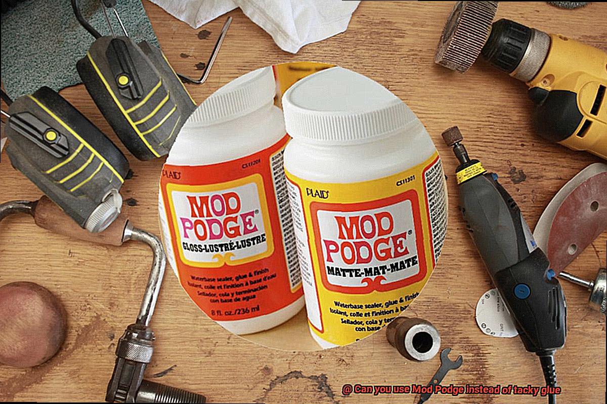 Can you use Mod Podge instead of tacky glue-9