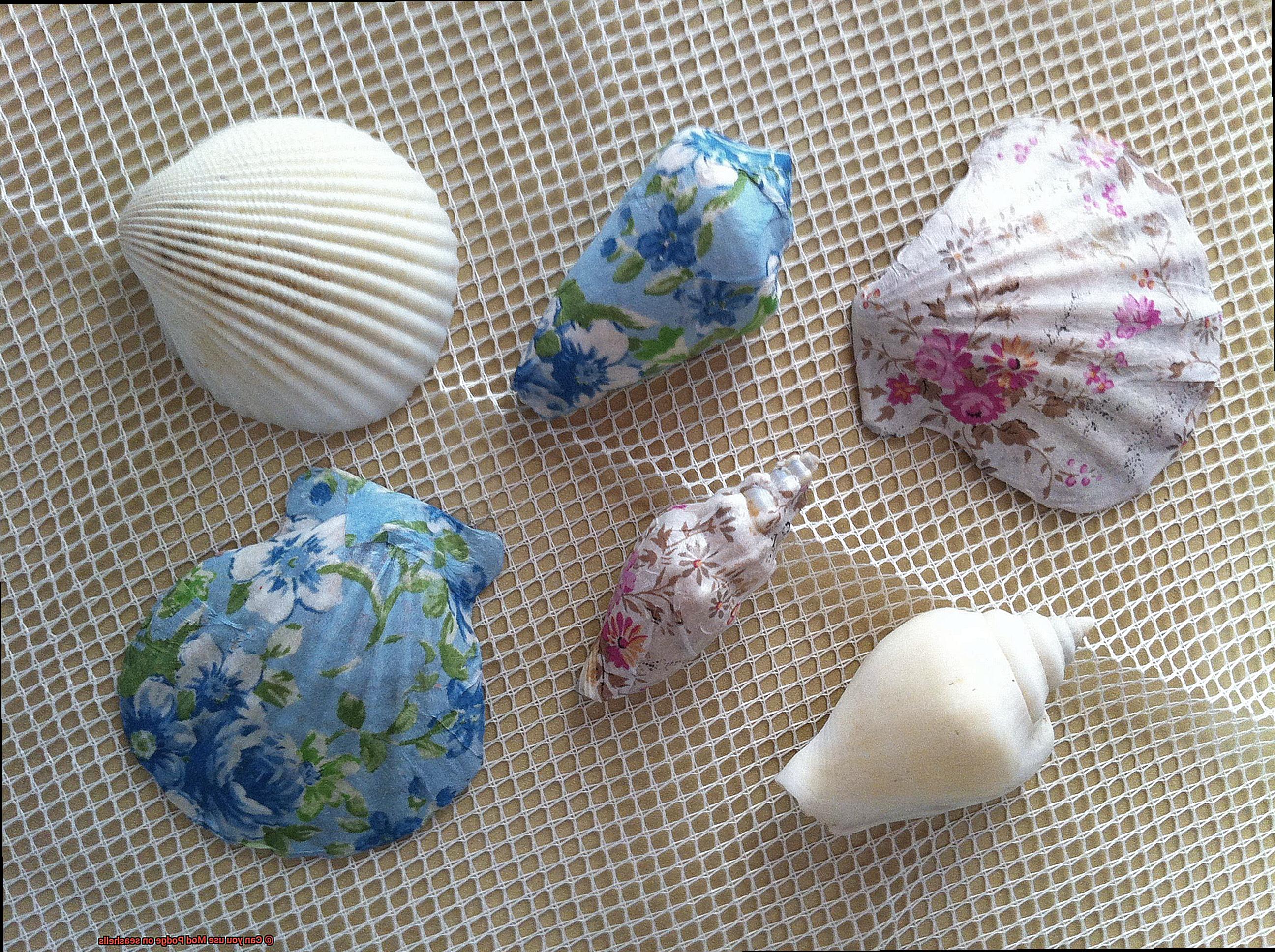 Can you use Mod Podge on seashells-4