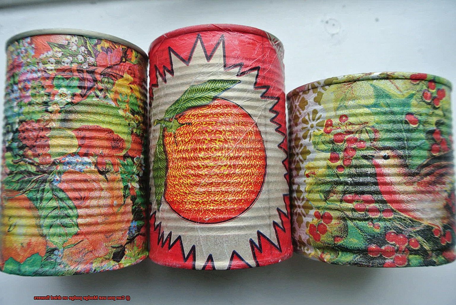 Can you use Modge podge on dried flowers? Glue Things