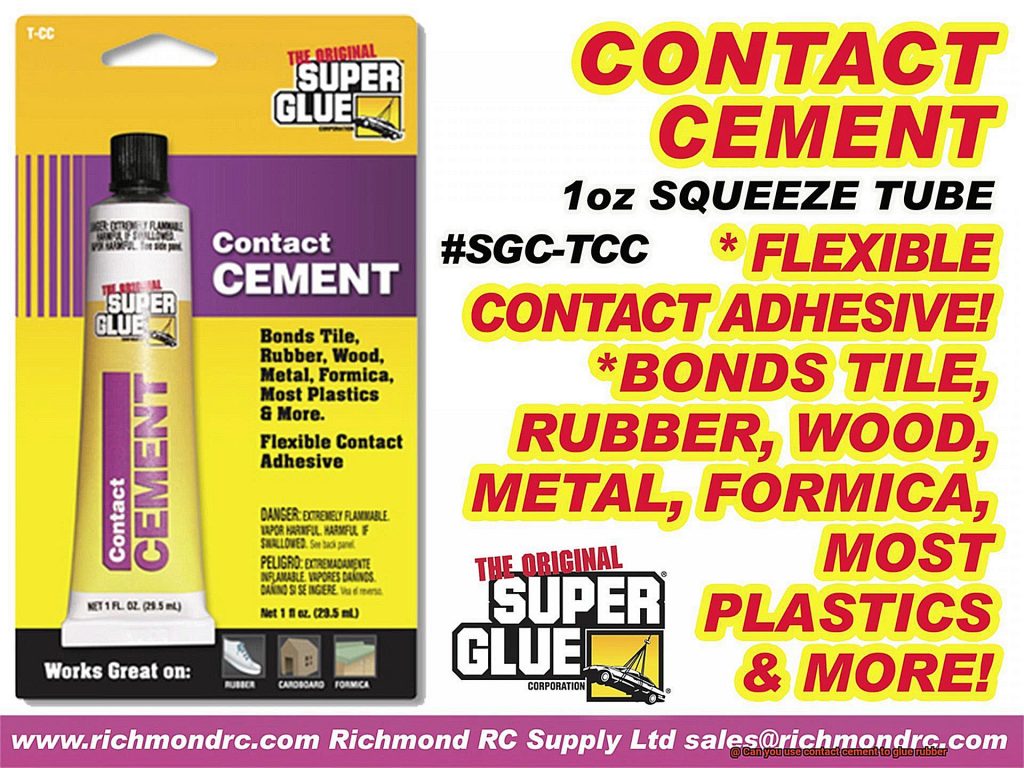 Can you use contact cement to glue rubber? Glue Things