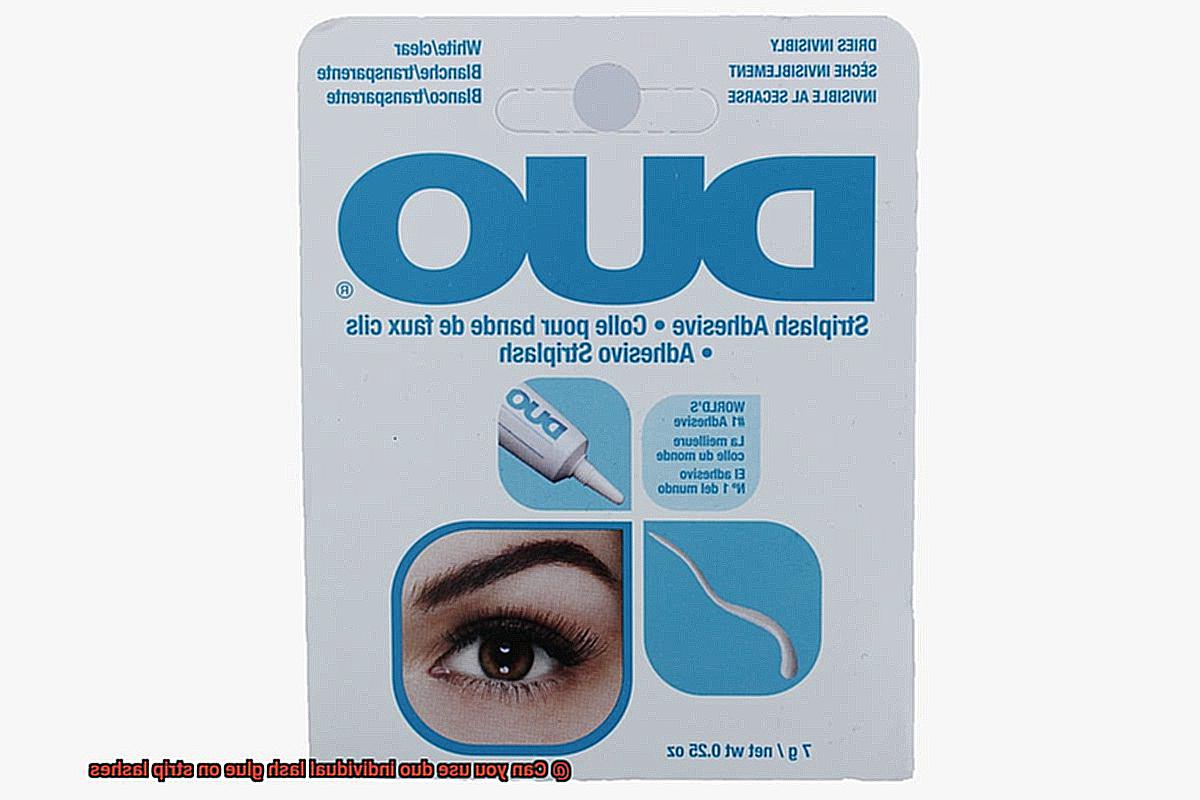 Can you use duo individual lash glue on strip lashes-10