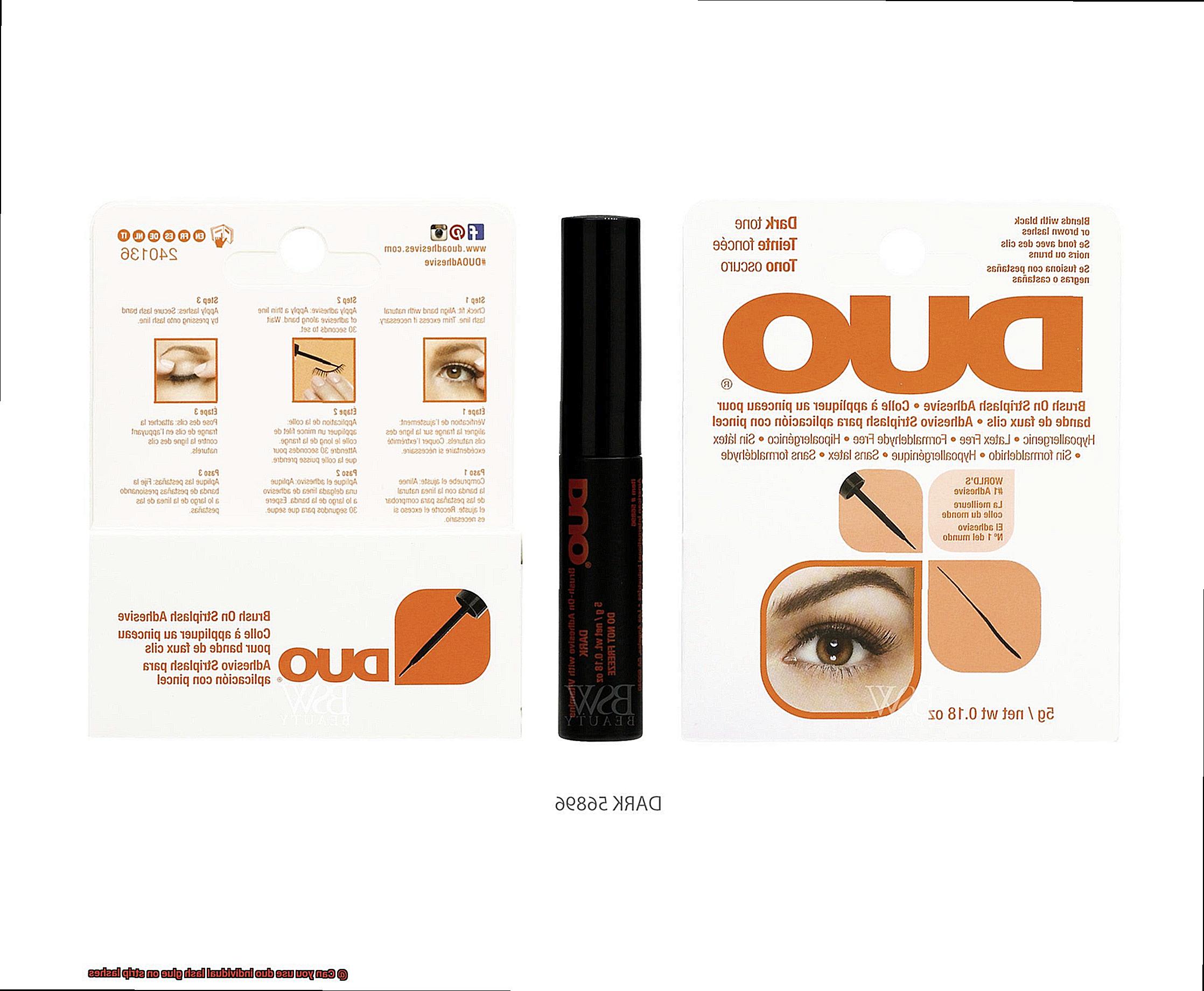 Can you use duo individual lash glue on strip lashes-11