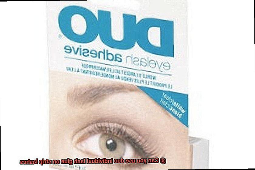 Can you use duo individual lash glue on strip lashes-9