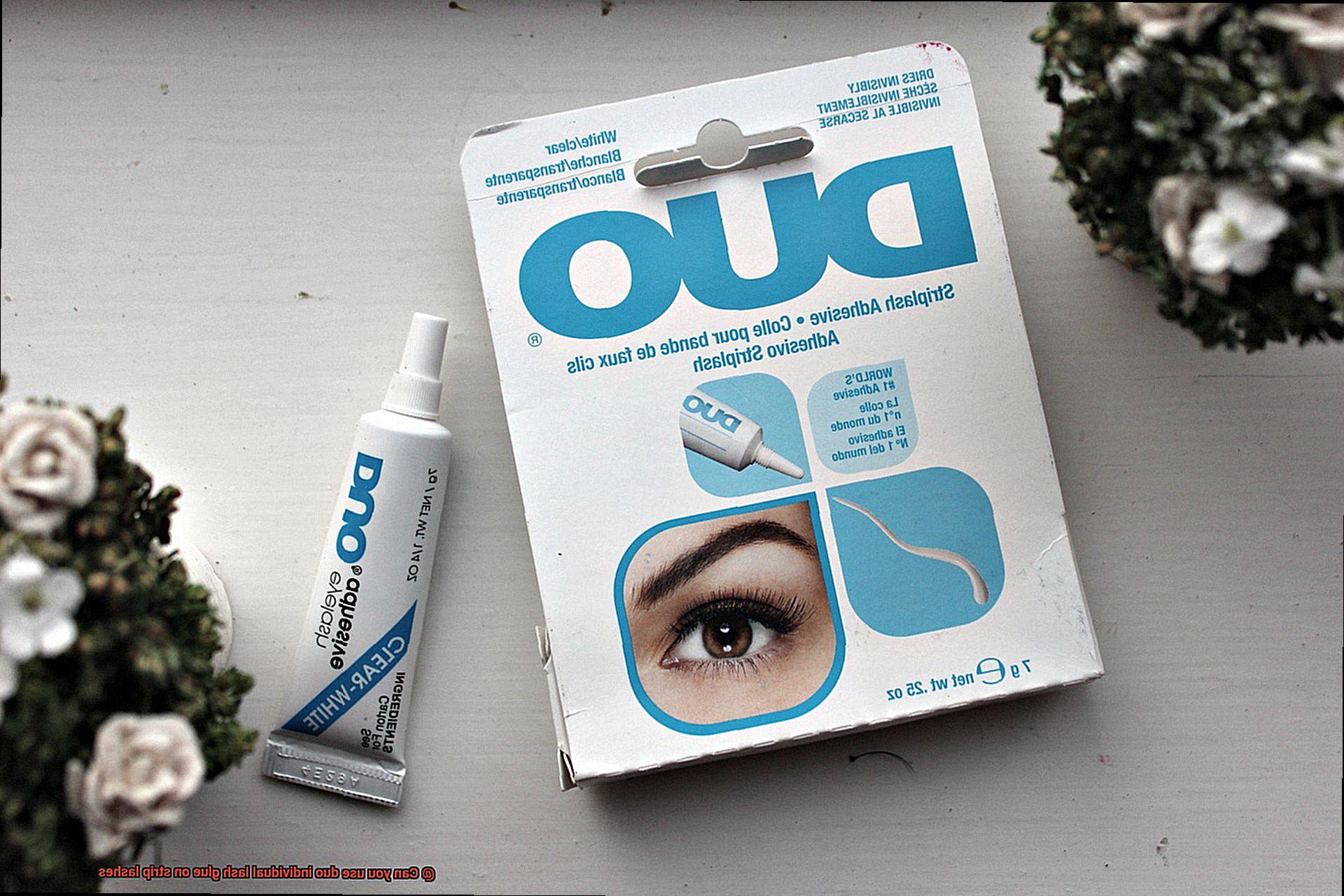 Can you use duo individual lash glue on strip lashes-5