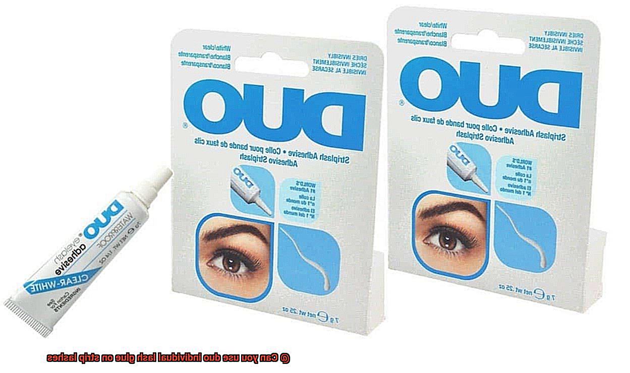 Can you use duo individual lash glue on strip lashes-12