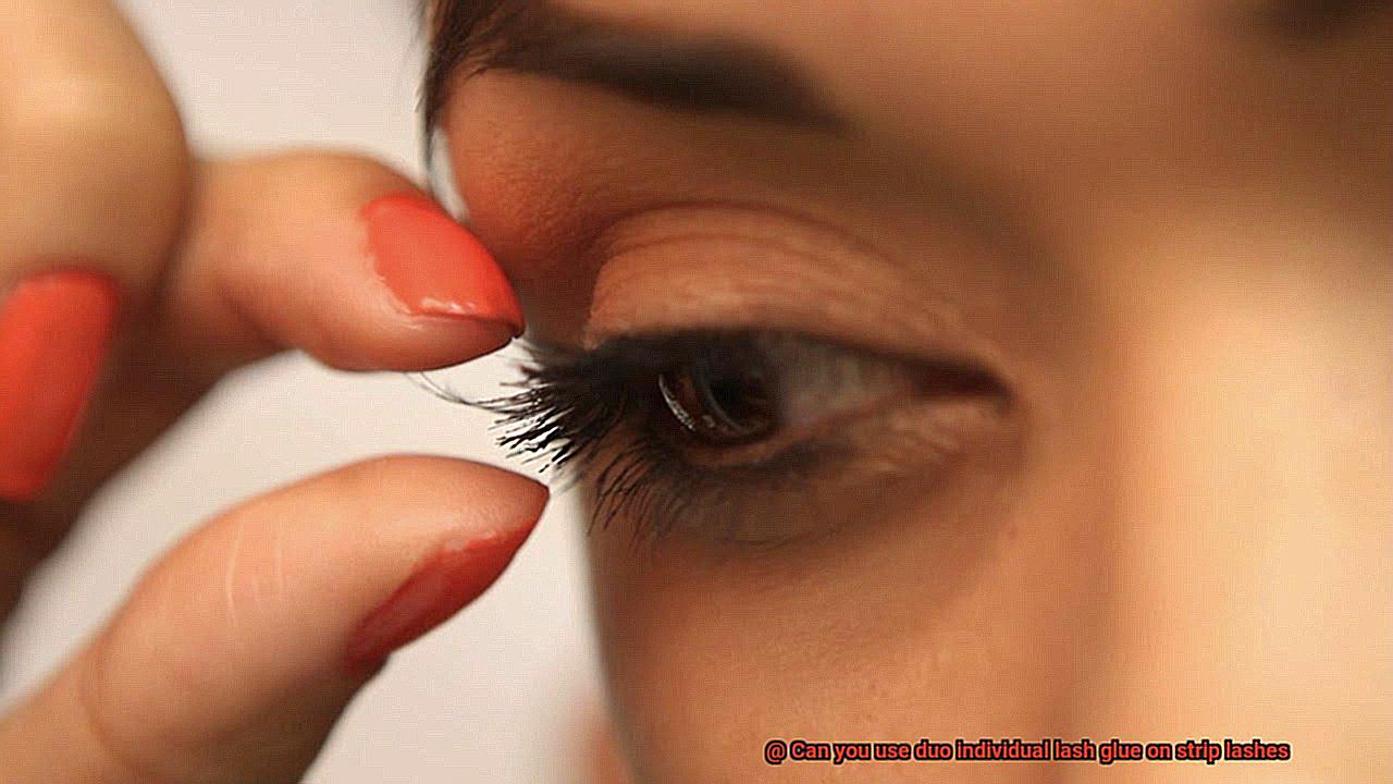 Can you use duo individual lash glue on strip lashes-4