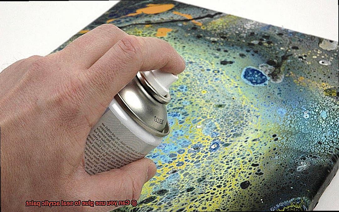 Can you use glue to seal acrylic paint-5