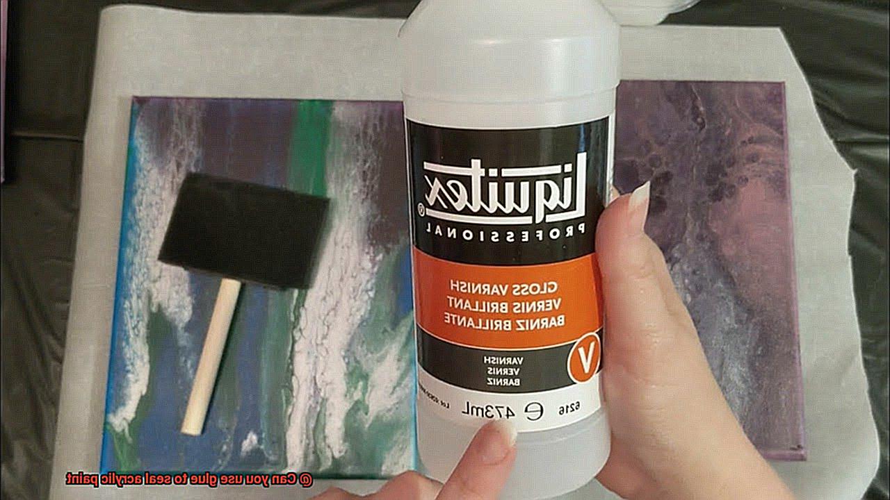 Can you use glue to seal acrylic paint-8