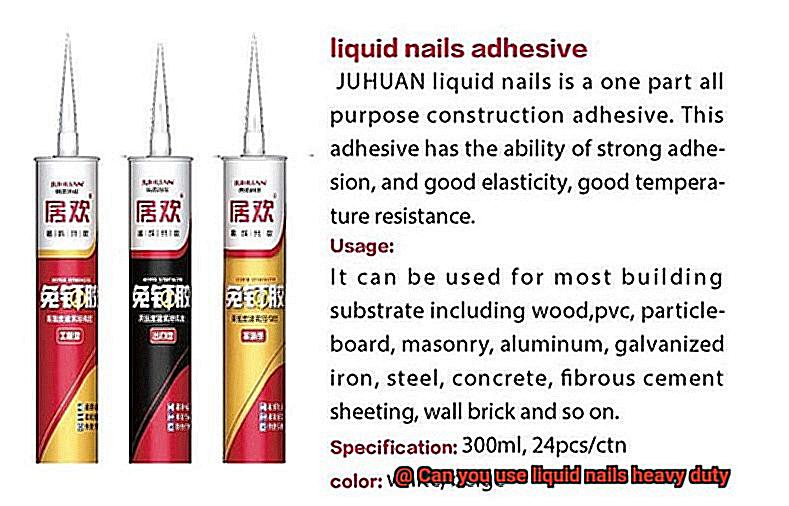 Can you use liquid nails heavy duty-4