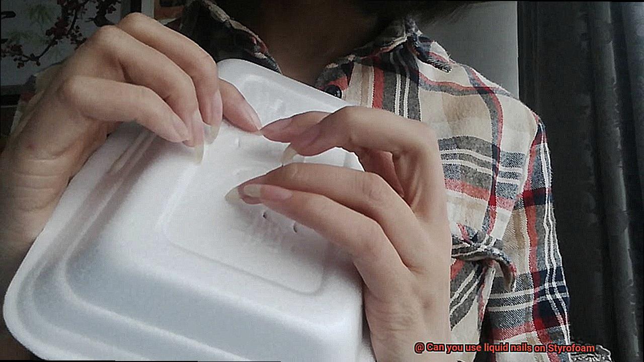 Can you use liquid nails on Styrofoam-5