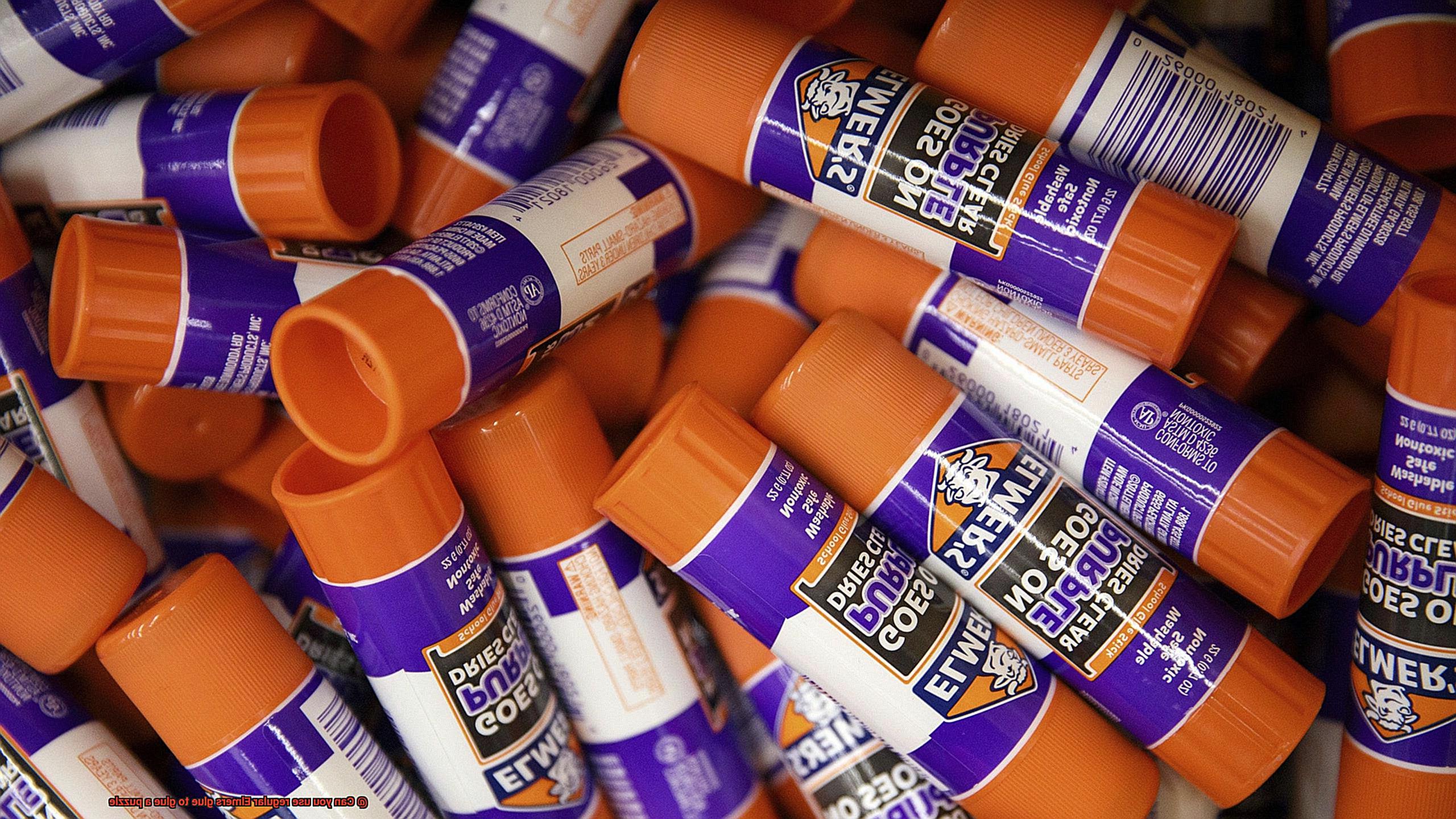 Can you use regular Elmers glue to glue a puzzle-8