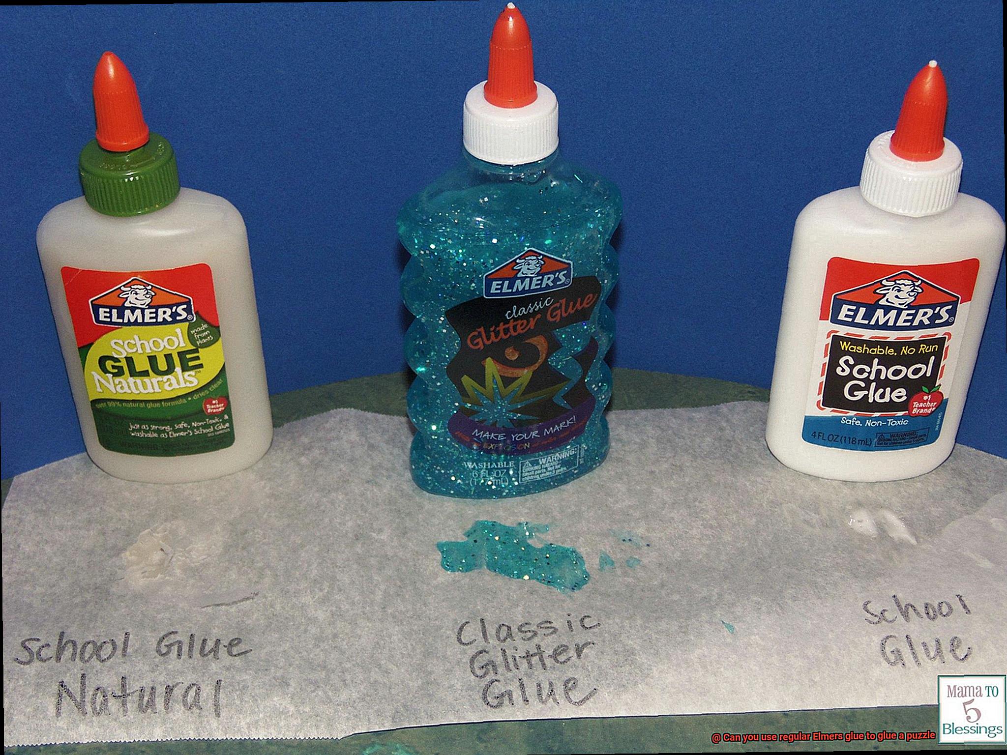 Can you use regular Elmers glue to glue a puzzle-2