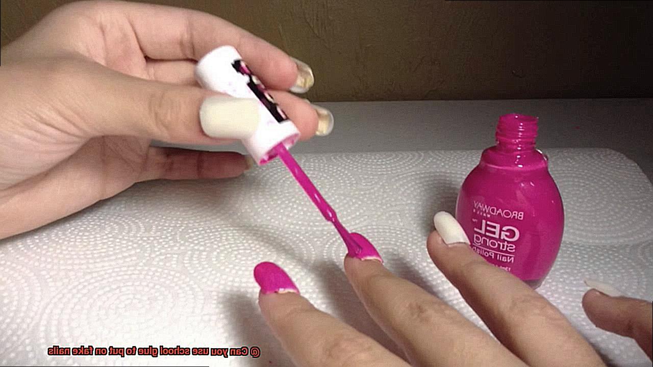 Can you use school glue to put on fake nails-2