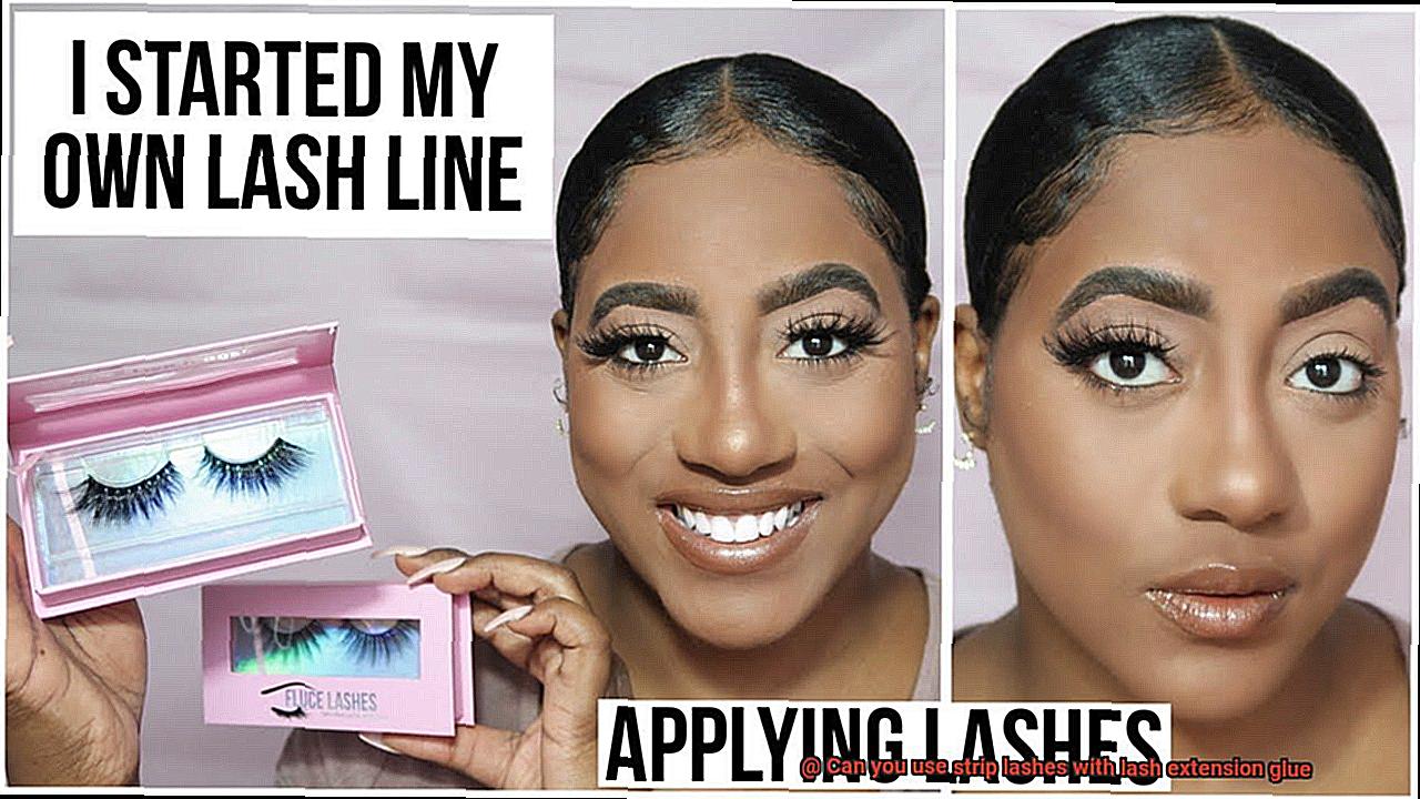 Can you use strip lashes with lash extension glue-6