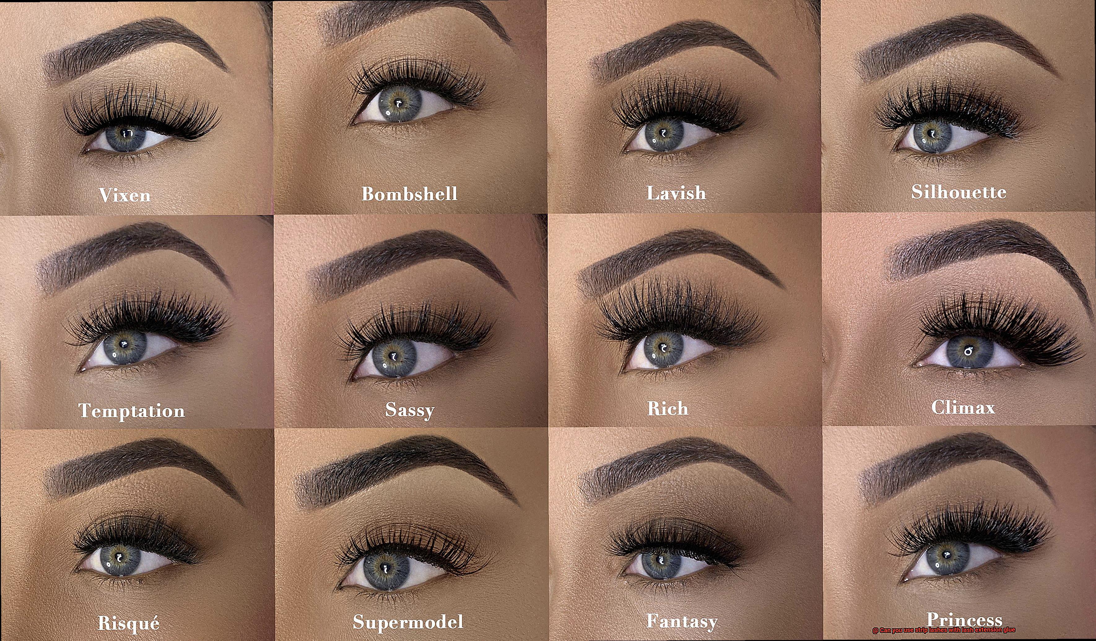 Can you use strip lashes with lash extension glue-9